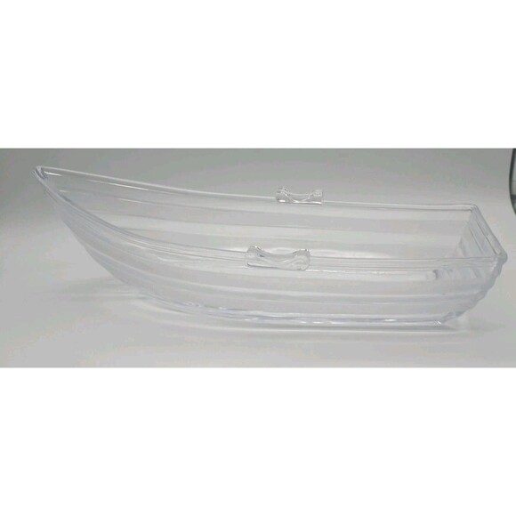 Godinger Crystal Nautilus Serving Bowl Shannon Row Boat - Picture 4 of 7
